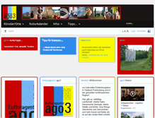 Tablet Screenshot of kulturagentur-ago3.de
